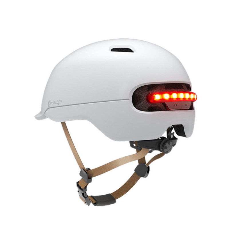 LIVALL Smart4u SH50U White Safety Helmet M 54-58cm Commuter Bling LED Racing Helmet