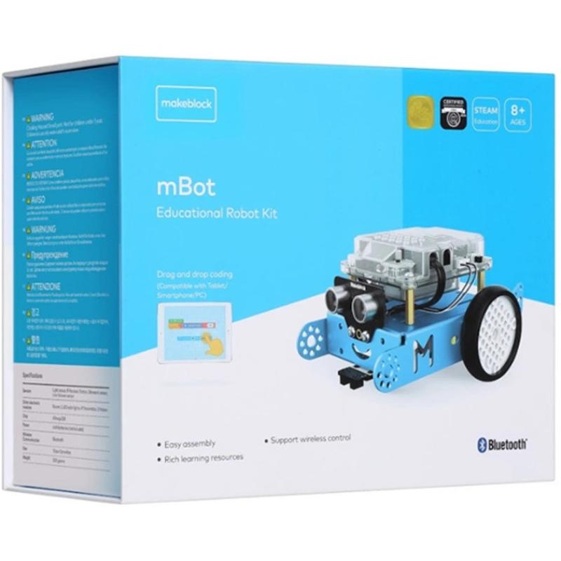 Makeblock P1050017 mBot V1.2 - STEM Robot Kit Bluetooth Version, Blue Education Programming Robot